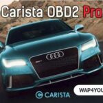 Carista OBD2 Pro Interface on a Smartphone