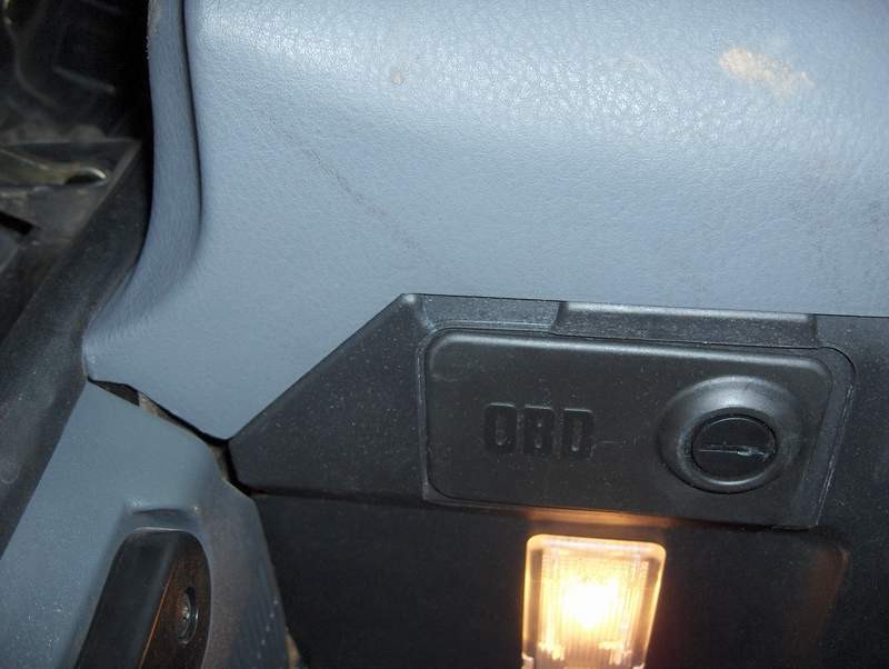 BMW OBD port under dash