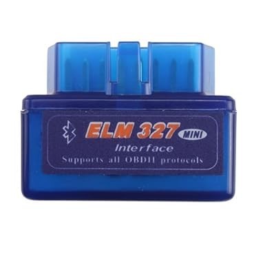 Soliport Bluetooth OBDII Diagnostic Scanner connected to OBD2 port for car diagnostics.