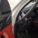 Weather stripping removal for P3 V3 OBD2 gauge install BMW