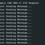 Serial Monitor Output showing potential issue with OBD2 PID request