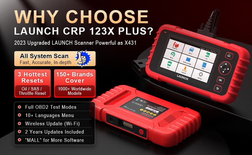 LAUNCH CRP123X OBD2 Scanner: Your All-System Diagnostic Tool