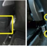 Tesla Model 3 rear center console panel location