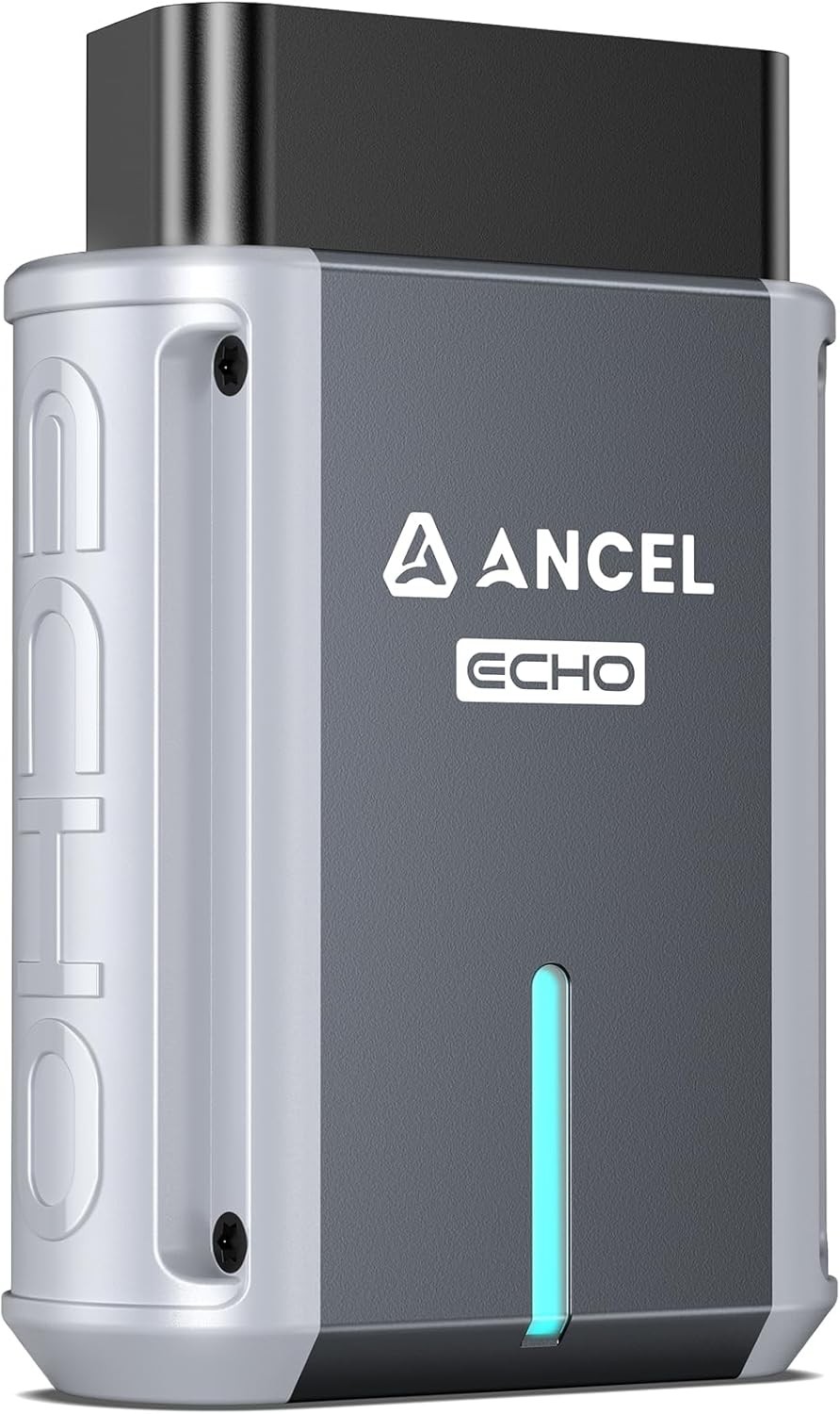 Ancel Echo OBD2 Scanner Bluetooth for comprehensive vehicle diagnostics on iOS and Android