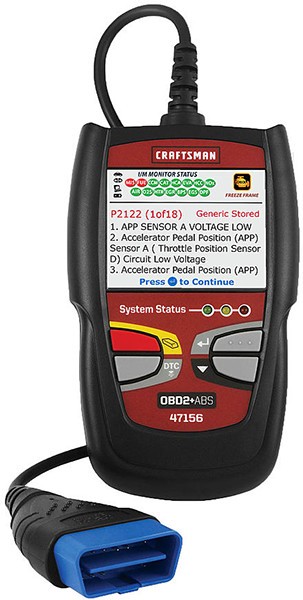 Craftsman OBD2 ABS Car Code Reader 47156: Easily Diagnose Your Car's Check Engine Light