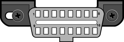 Type A OBD2 Diagnostic Link Connector (DLC) as defined by SAE J1962 standard.