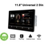 Joying 11.6 Inch Aftermarket Head Unit for Ford Transit with Android Auto and CarPlay, ensuring FordPass OBD2 compatibility