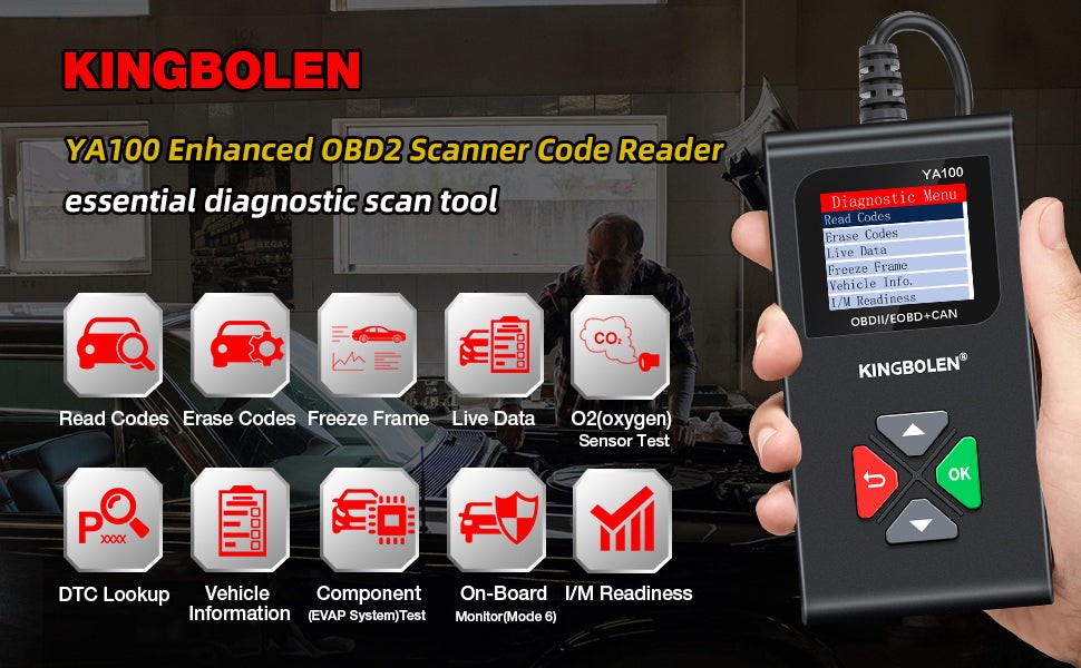 KINGBOLEN YA100 OBD2 Scanner