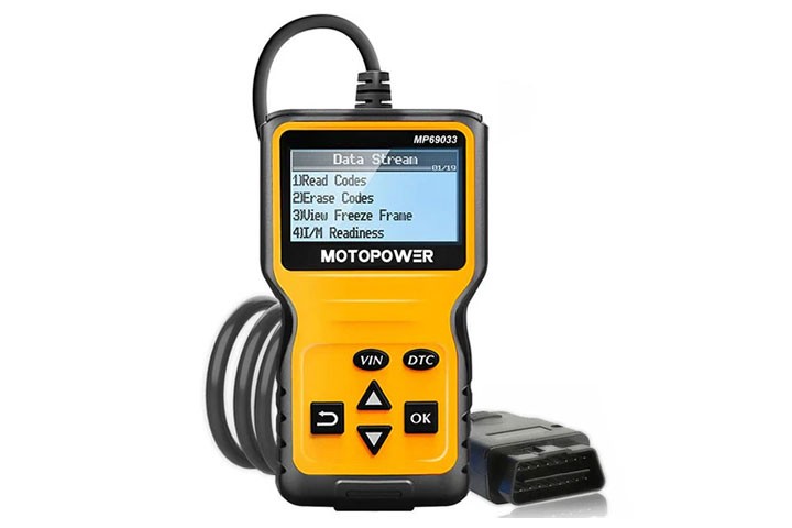 Motopower MP69033 OBD2 Scanner for best budget option in 2024