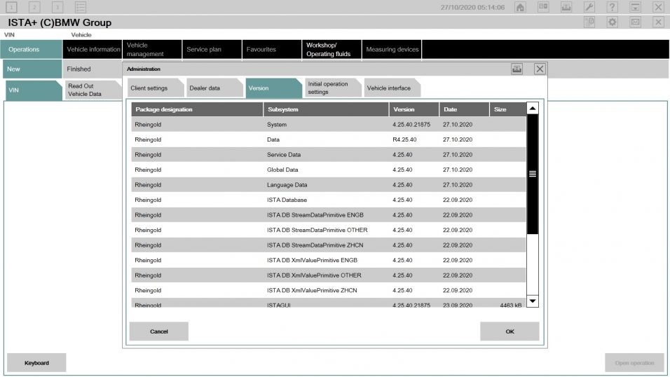 BMW ISTA Rheingold Interface